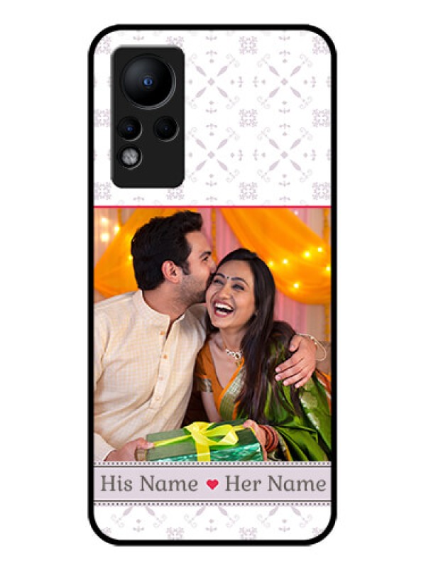 Custom Infinix Note 12 Custom Glass Mobile Case - with Photo and Ethnic Design