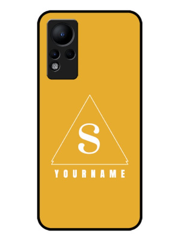 Custom Infinix Note 12 Personalized Glass Phone Case - simple triangle Design