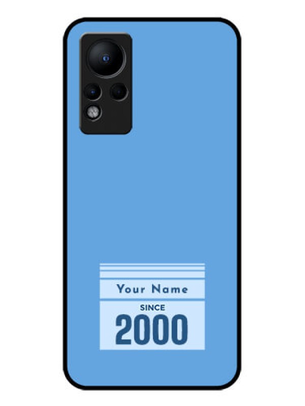 Custom Infinix Note 12 Custom Glass Mobile Case - Custom Year of birth Design