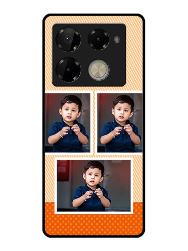 Custom Infinix Note 40 Pro 5G Custom Glass Phone Case - Bulk Photos Upload Design