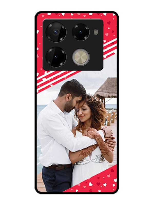 Custom Infinix Note 40 Pro 5G Custom Glass Phone Case - Valentines Gift Design