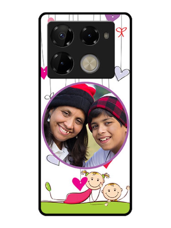 Custom Infinix Note 40 Pro 5G Custom Glass Phone Case - Cute Kids Phone Case Design
