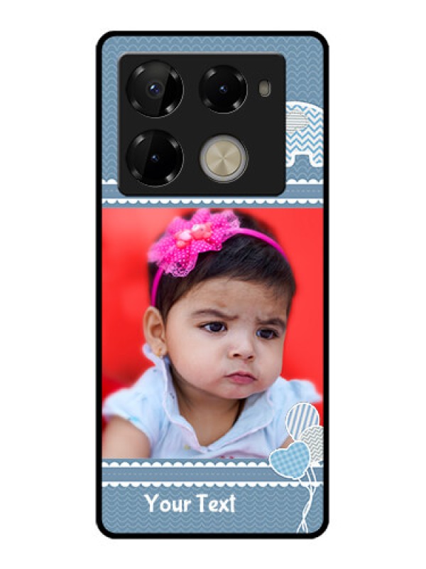 Custom Infinix Note 40 Pro 5G Custom Glass Phone Case - With Kids Pattern Design