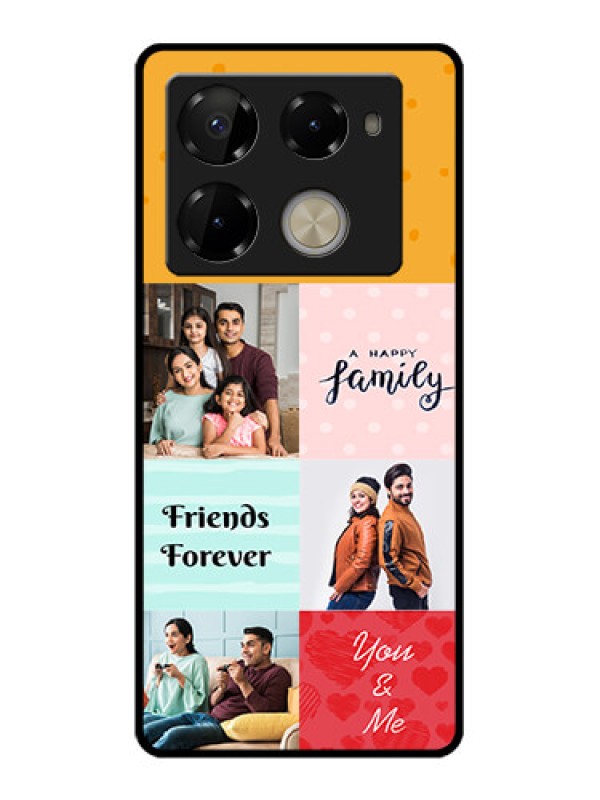 Custom Infinix Note 40 Pro 5G Custom Glass Phone Case - Images With Quotes Design