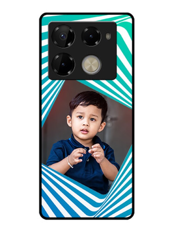 Custom Infinix Note 40 Pro 5G Custom Glass Phone Case - Abstract Spiral Design