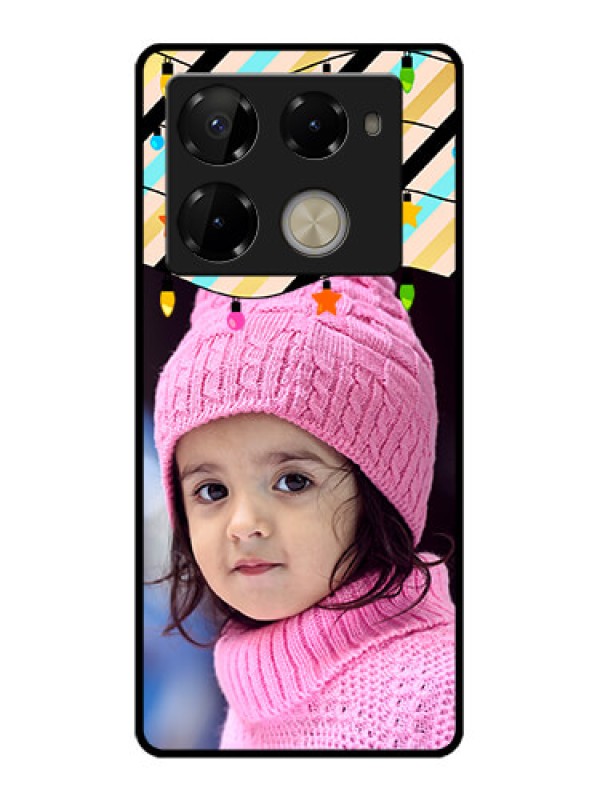 Custom Infinix Note 40 Pro 5G Custom Glass Phone Case - Lights Hanging Design