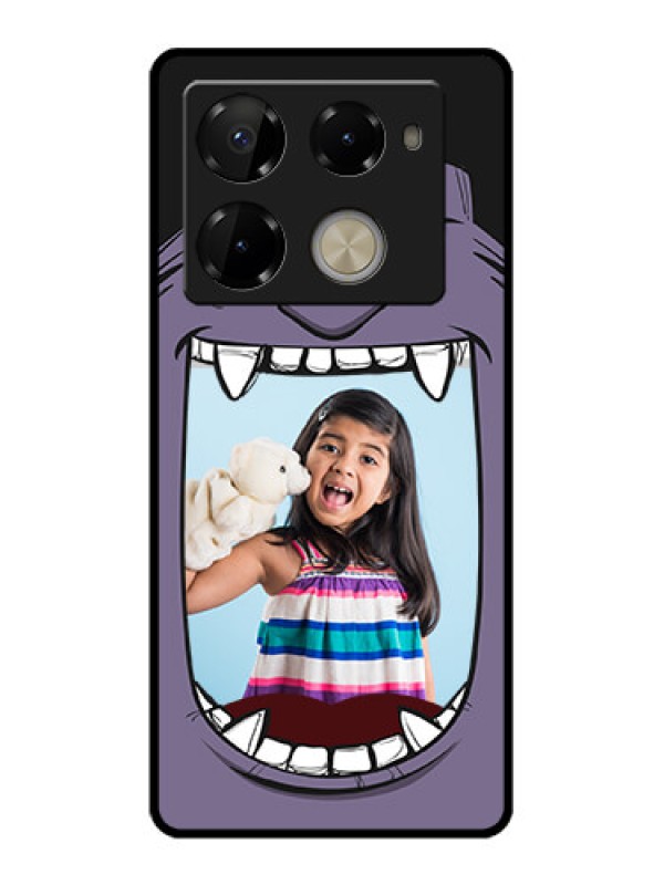 Custom Infinix Note 40 Pro 5G Custom Glass Phone Case - Angry Monster Design