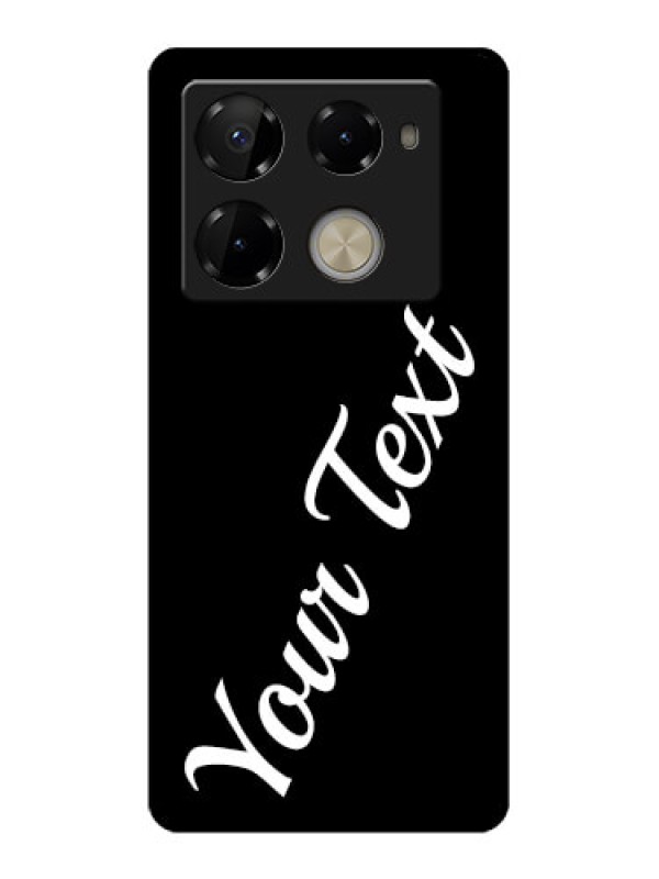 Custom Infinix Note 40 Pro 5G Custom Glass Phone Case - With Your Name Design