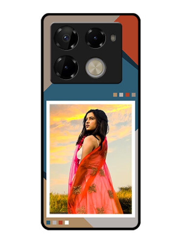 Custom Infinix Note 40 Pro 5G Custom Glass Phone Case - Retro Color Pallet Design