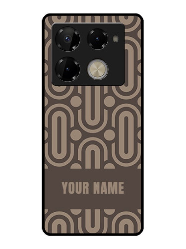 Custom Infinix Note 40 Pro 5G Custom Glass Phone Case - Captivating Zero Pattern Design
