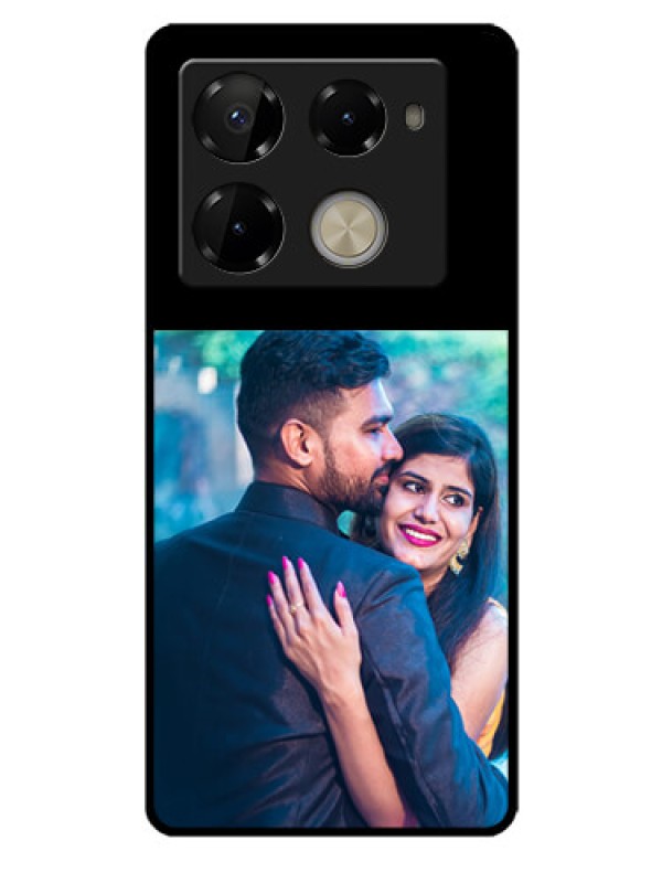 Custom Infinix Note 40 Pro 5G Custom Glass Phone Case - Upload Full Picture With Custom Color Design