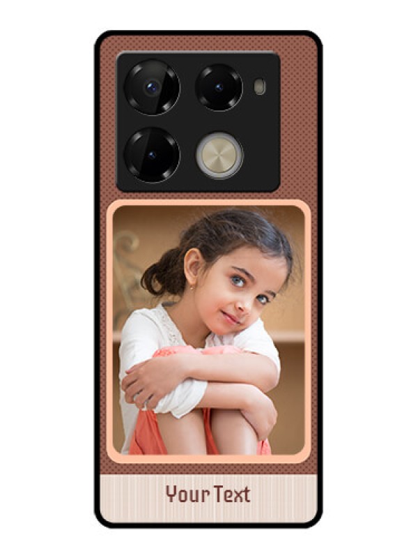 Custom Infinix Note 40 Pro Plus 5G Custom Glass Phone Case - Simple Pic Upload Design