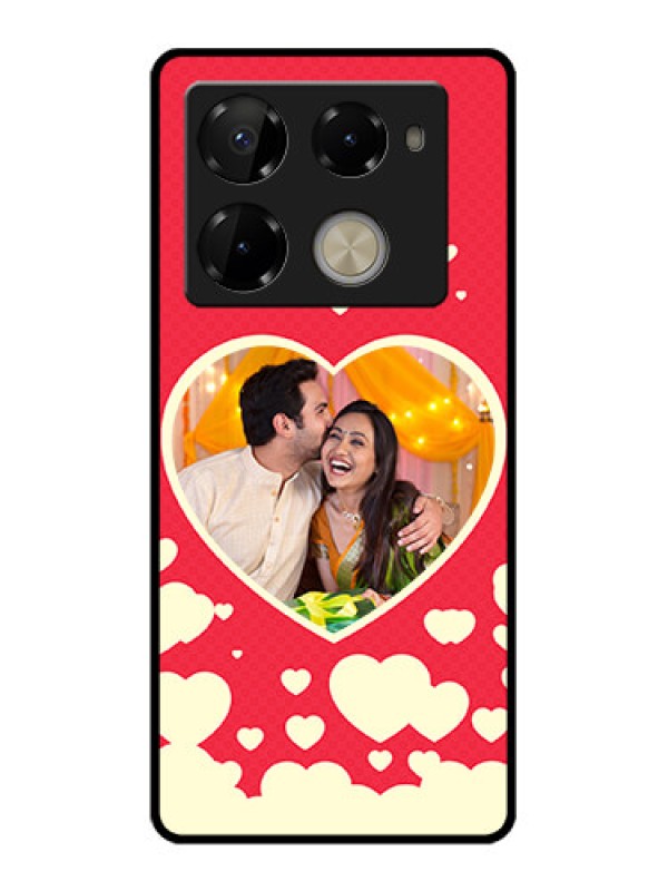 Custom Infinix Note 40 Pro Plus 5G Custom Glass Phone Case - Love Symbols Phone Cover Design