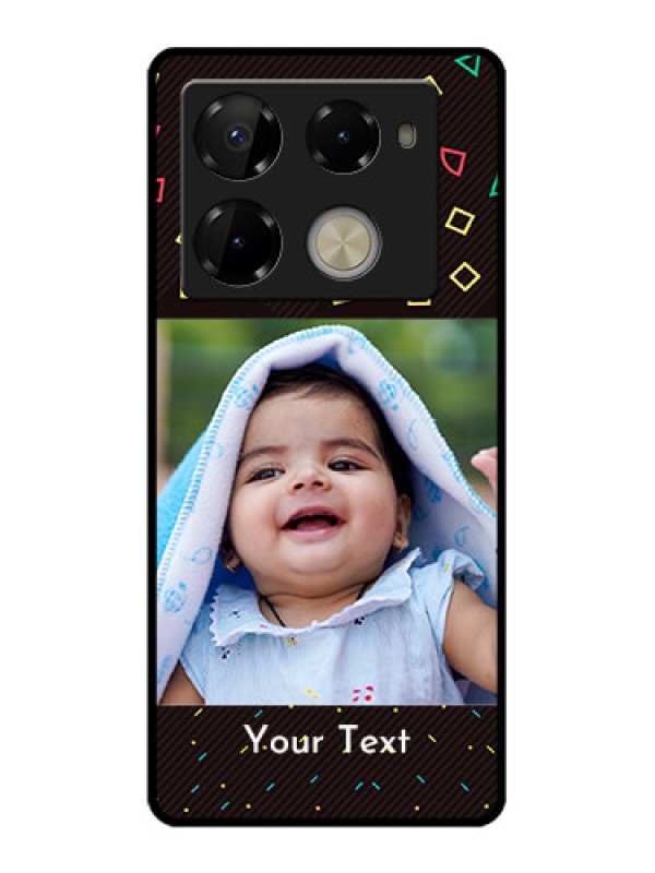 Custom Infinix Note 40 Pro Plus 5G Custom Glass Phone Case - With Confetti Birthday Design