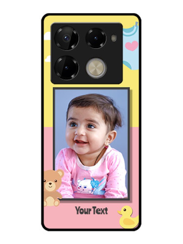 Custom Infinix Note 40 Pro Plus 5G Custom Glass Phone Case - Kids 2 Color Design