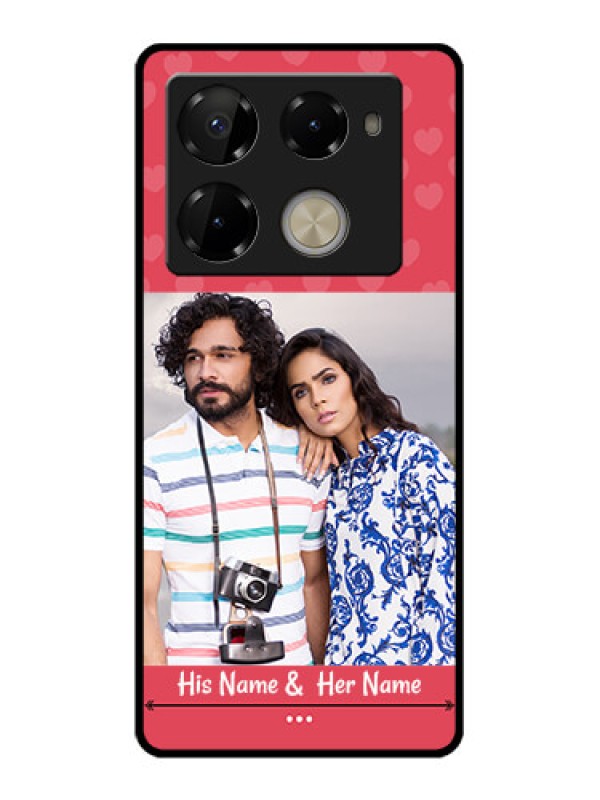Custom Infinix Note 40 Pro Plus 5G Custom Glass Phone Case - Simple Love Design