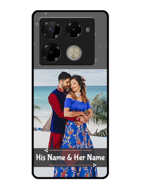 Custom Infinix Note 40 Pro Plus 5G Custom Glass Phone Case - Buy Love Design With Photo Online