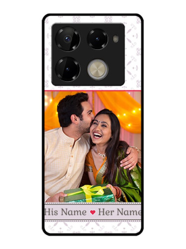 Custom Infinix Note 40 Pro Plus 5G Custom Glass Phone Case - With Photo And Ethnic Design