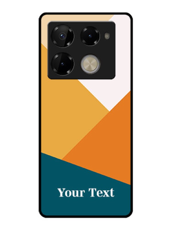 Custom Infinix Note 40 Pro Plus 5G Custom Glass Phone Case - Stacked Multi - Colour Design