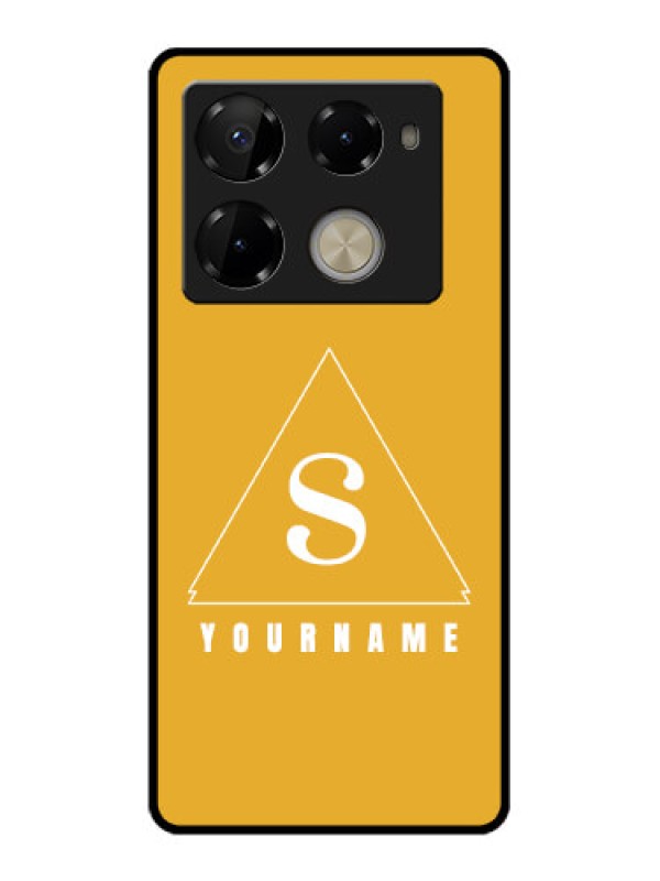 Custom Infinix Note 40 Pro Plus 5G Custom Glass Phone Case - Simple Triangle Design