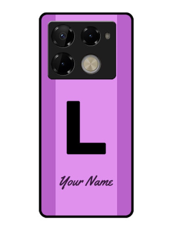Custom Infinix Note 40 Pro Plus 5G Custom Glass Phone Case - Tricolor Custom Text Design