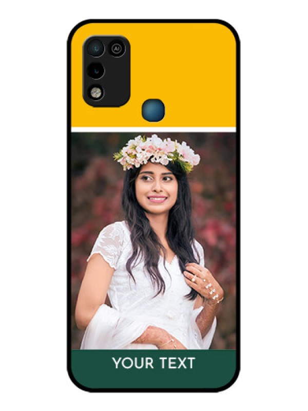 Custom Infinix Smart 5 Photo Printing on Glass Case - Love You Design