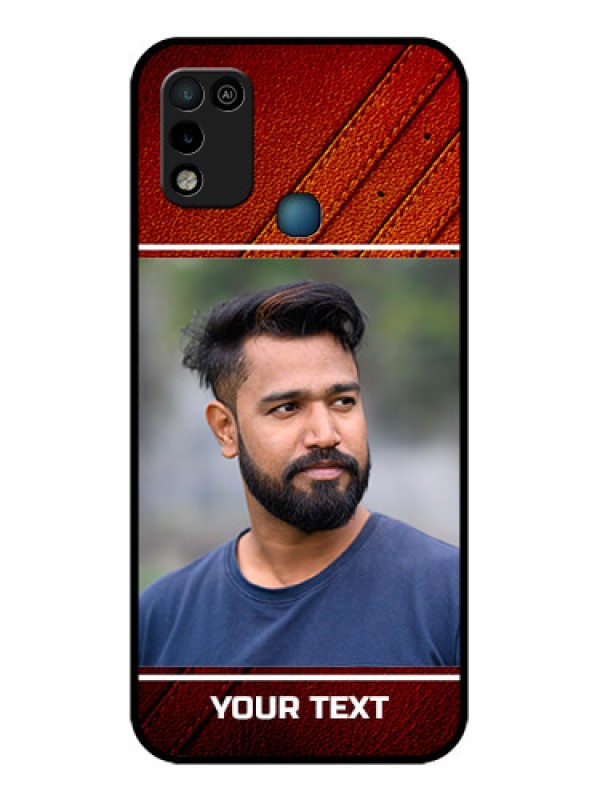 Custom Infinix Smart 5 Personalized Glass Phone Case - Leather Phone Case Design