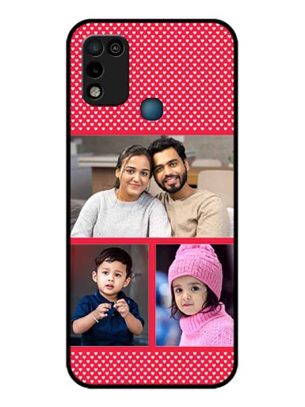 Custom Infinix Smart 5 Personalized Glass Phone Case - Bulk Pic Upload Design