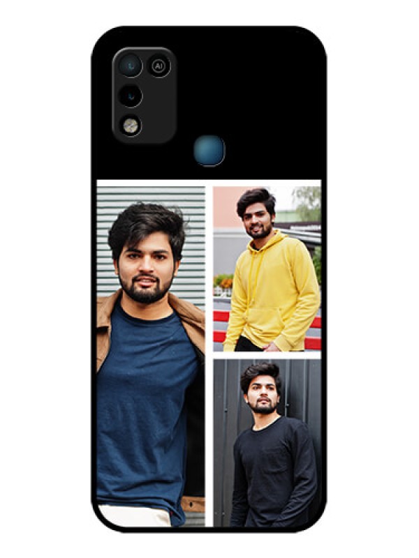 Custom Infinix Smart 5 Photo Printing on Glass Case - Upload Multiple Picture Design