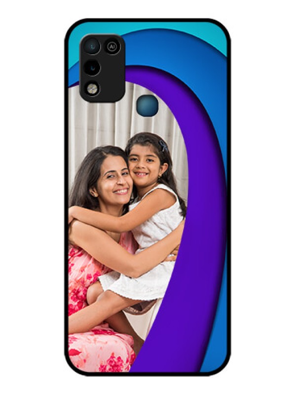 Custom Infinix Smart 5 Photo Printing on Glass Case - Simple Pattern Design