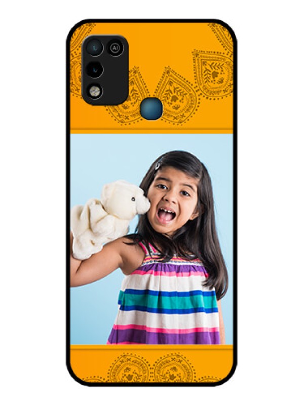 Custom Infinix Smart 5 Personalized Glass Phone Case - Photo Wedding Design