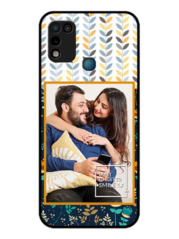 Custom Infinix Smart 5 Custom Glass Mobile Case - Pattern Design