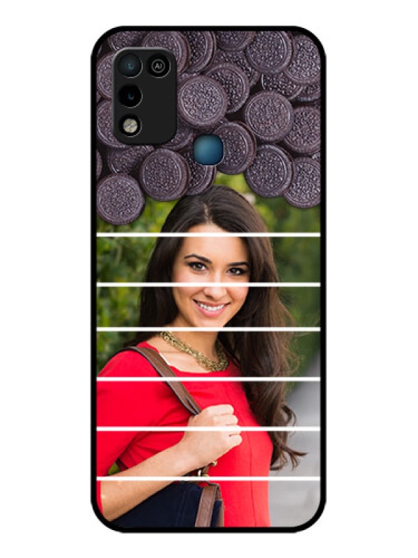 Custom Infinix Smart 5 Custom Glass Phone Case - with Oreo Biscuit Design
