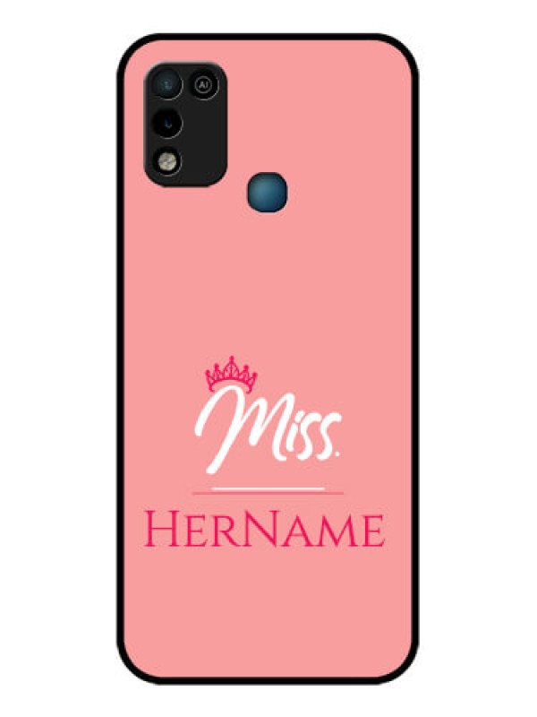 Custom Infinix Smart 5 Custom Glass Phone Case Mrs with Name