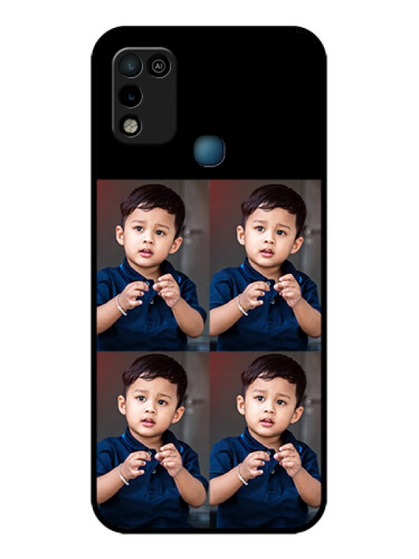 Custom Infinix Smart 5 4 Image Holder on Glass Mobile Cover