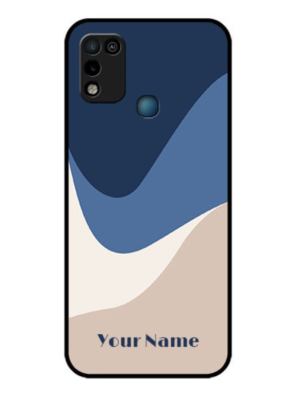 Custom Infinix Smart 5 Custom Glass Phone Case - Abstract Drip Art Design