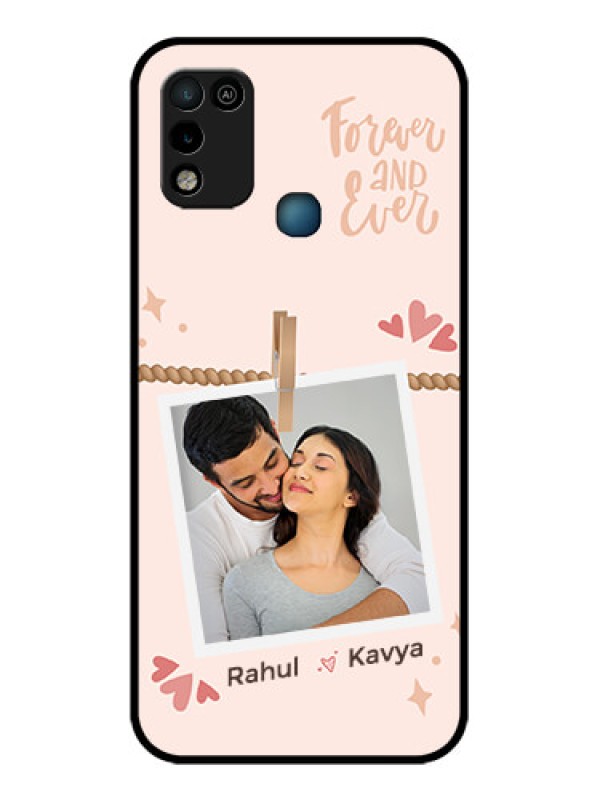 Custom Infinix Smart 5 Custom Glass Phone Case - Forever and ever love Design