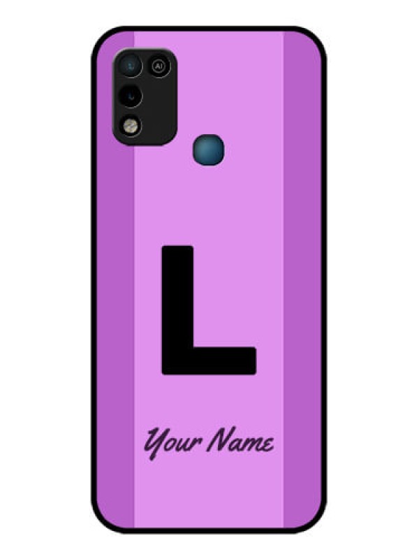 Custom Infinix Smart 5 Custom Glass Phone Case - Tricolor custom text Design