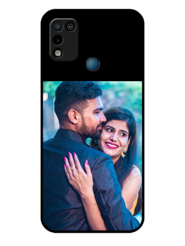 Custom Infinix Smart 5 Custom Glass Phone Case - Upload Full Picture With Custom Color Design