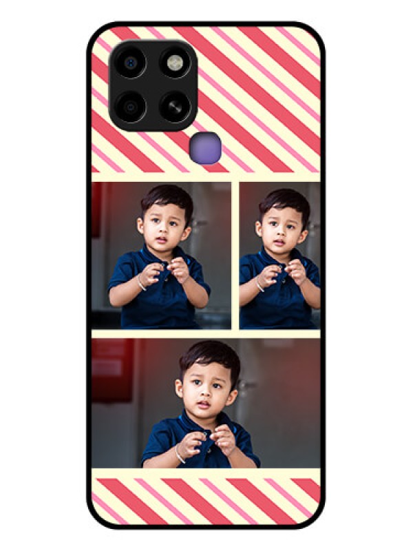 Custom Infinix Smart 6 Personalized Glass Phone Case - Picture Upload Mobile Case Design