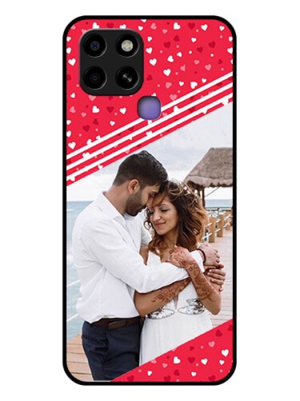 Custom Infinix Smart 6 Custom Glass Mobile Case - Valentines Gift Design