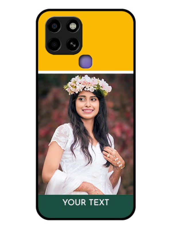 Custom Infinix Smart 6 Photo Printing on Glass Case - Love You Design