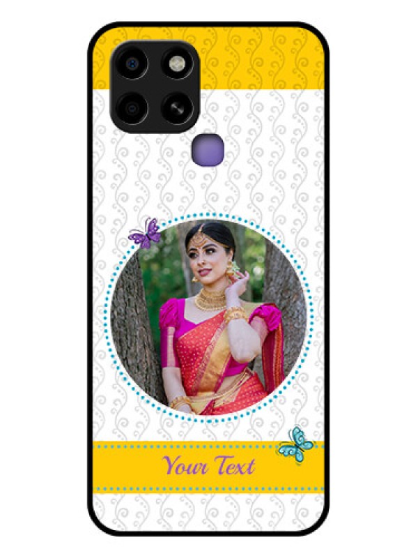 Custom Infinix Smart 6 Custom Glass Mobile Case - Girls Premium Case Design