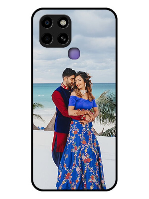 Custom Infinix Smart 6 Photo Printing on Glass Case - Upload Full Picture Design