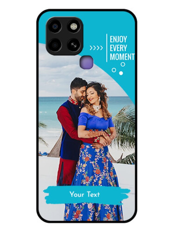 Custom Infinix Smart 6 Custom Glass Mobile Case - Happy Moment Design