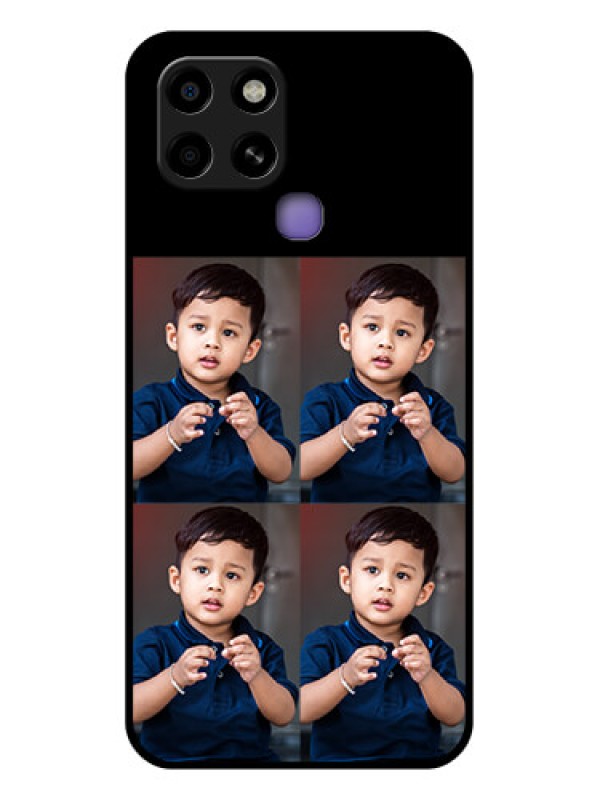 Custom Infinix Smart 6 4 Image Holder on Glass Mobile Cover