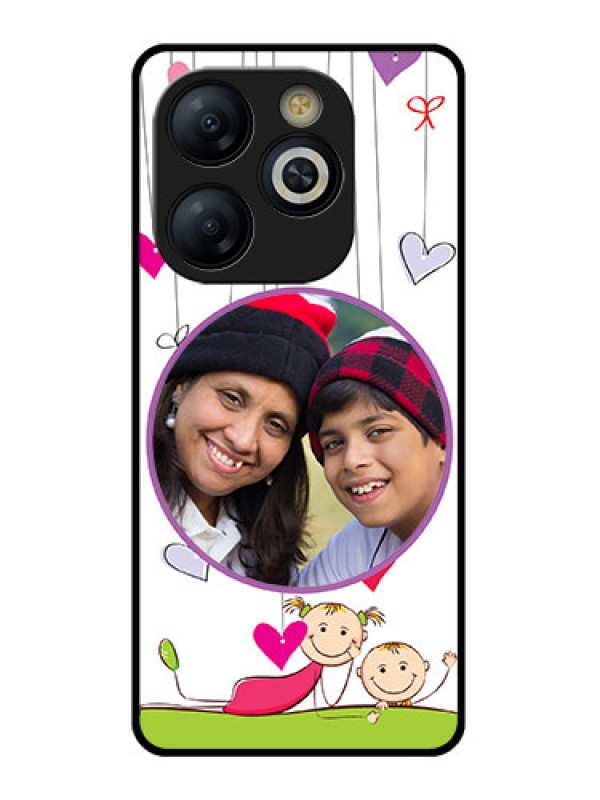 Custom Smart 8 HD Custom Glass Phone Case - Cute Kids Phone Case Design