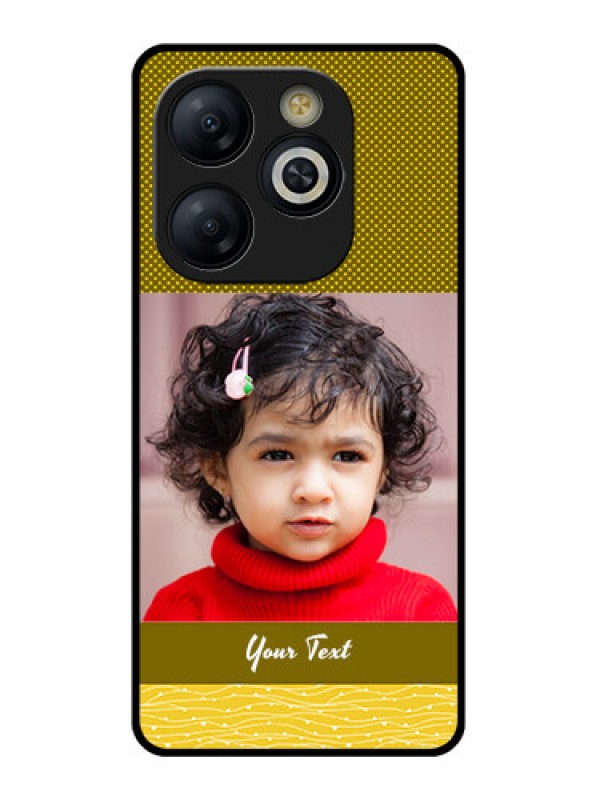 Custom Smart 8 HD Custom Glass Phone Case - Simple Green Color Design