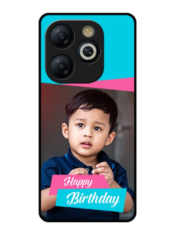 Custom Smart 8 HD Custom Glass Phone Case - Image Holder With 2 Color Design