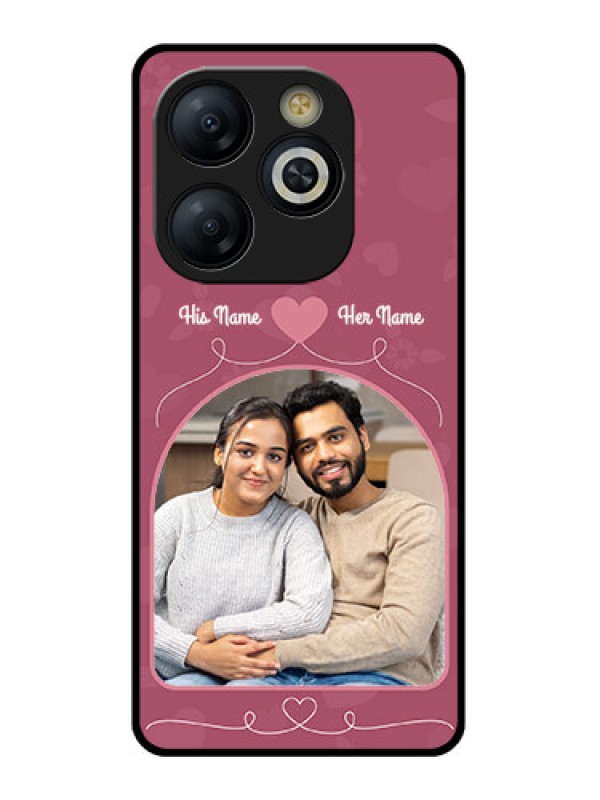 Custom Smart 8 HD Custom Glass Phone Case - Love Floral Design